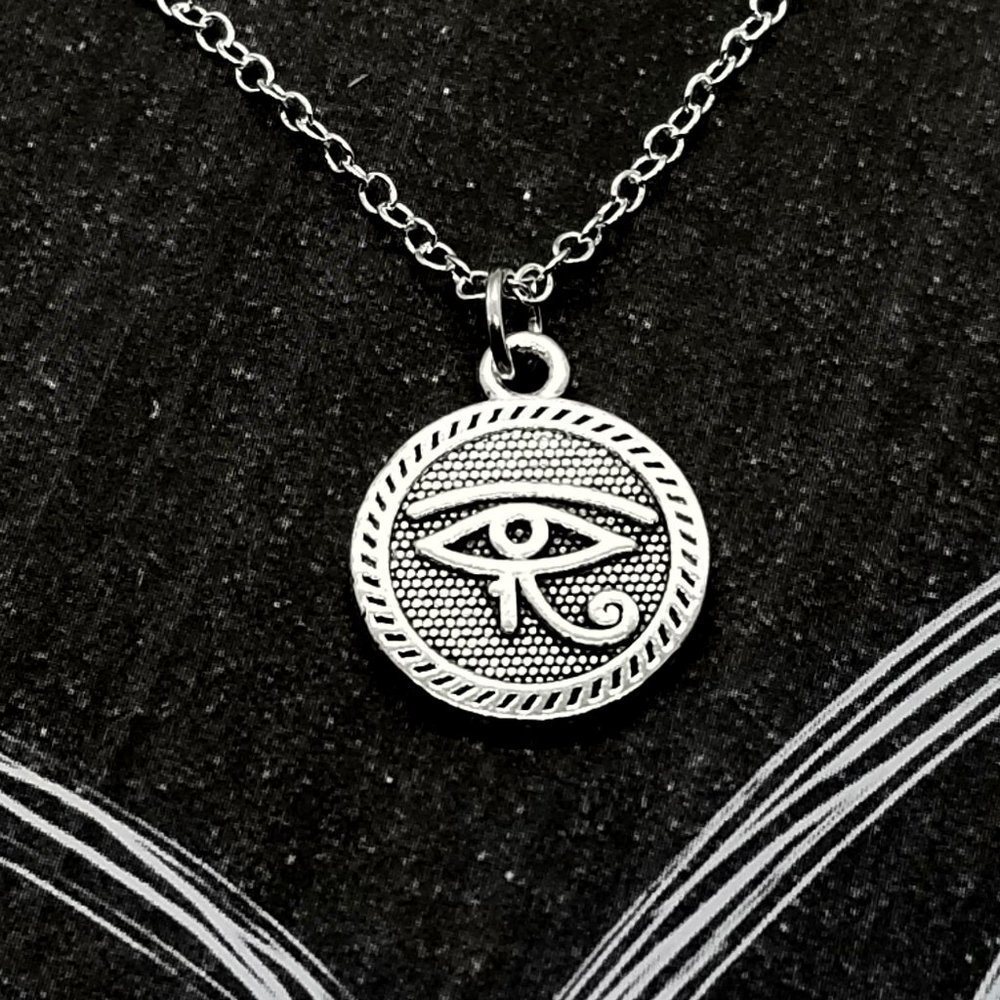Eye of Horus Silver Talisman Necklace